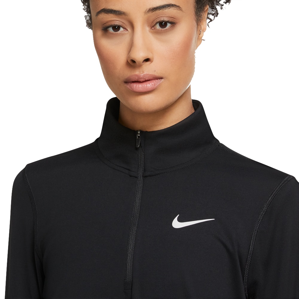 Nike Element Half-Zip Løpetrøye Dame Sort