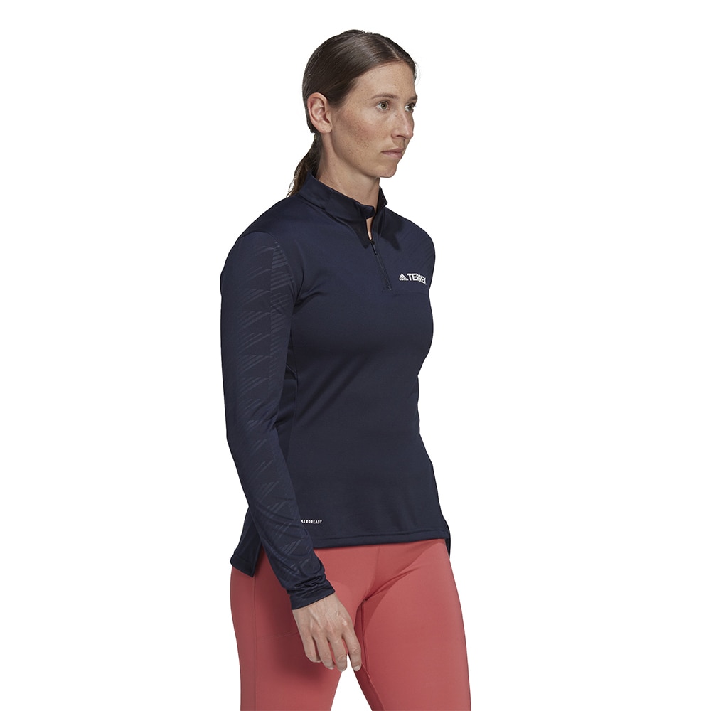 Adidas Half-Zip Langermet Trøye Dame Marine 