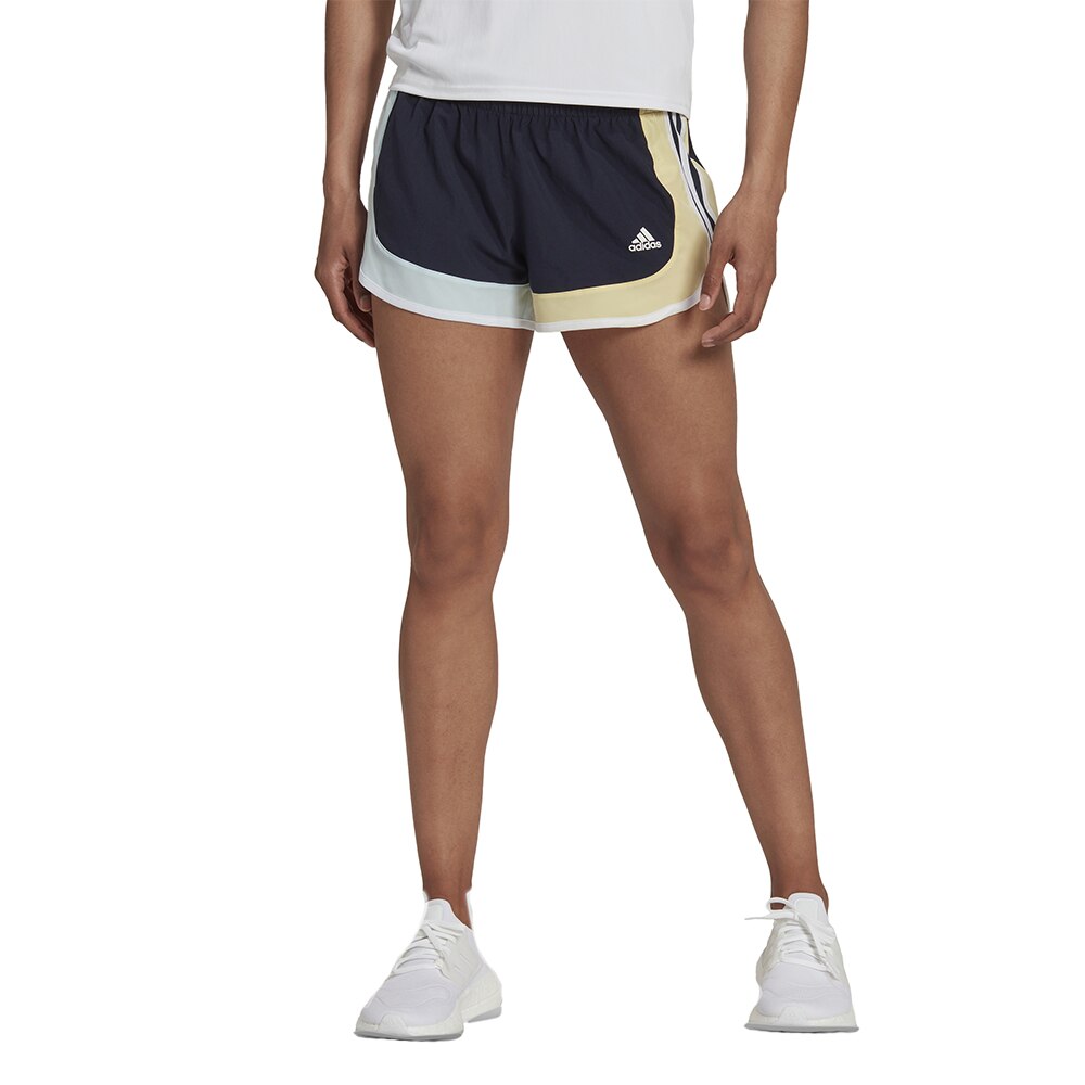 Adidas Marathon 20 Colourblock Løpeshorts Dame Marine 