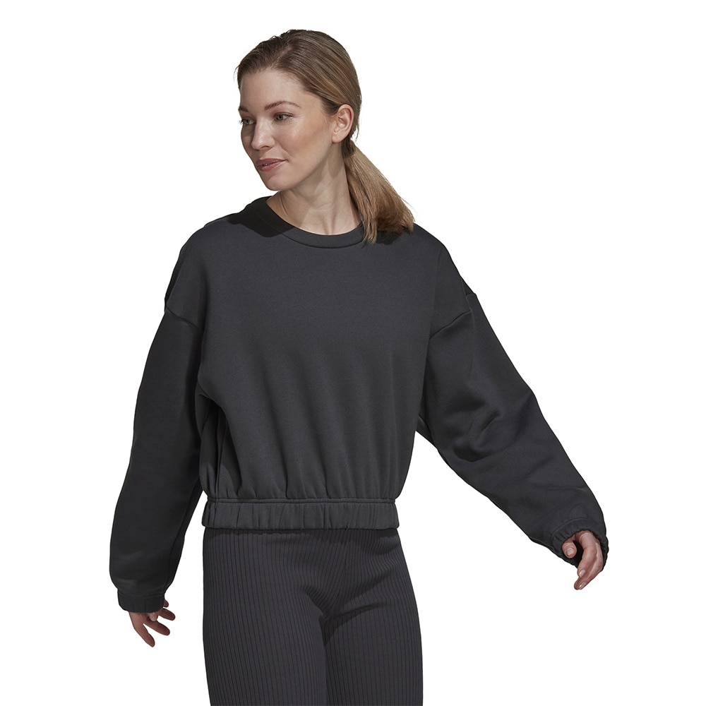 Adidas Studio Lounge Loose Fit Genser Dame Mørk Grå 