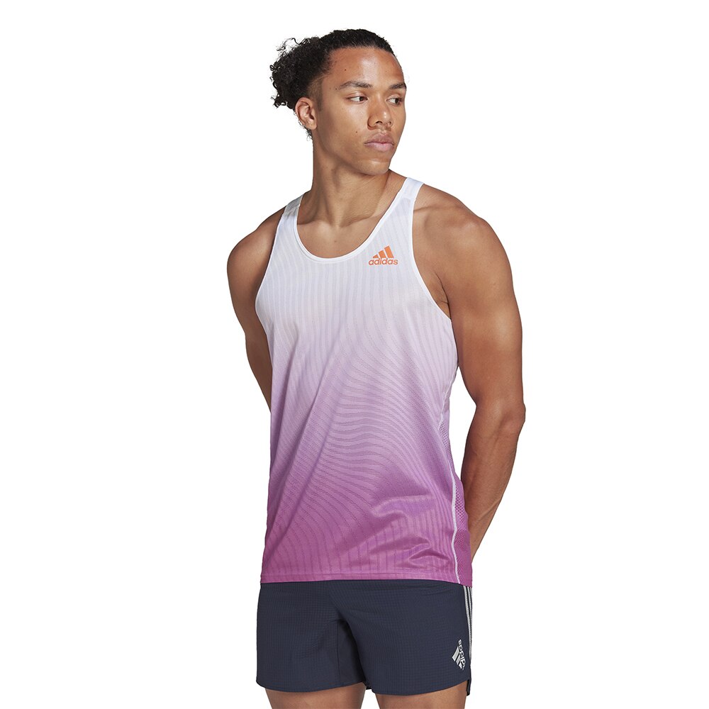 Adidas Adizero Singlet Herre Lilla/Hvit 