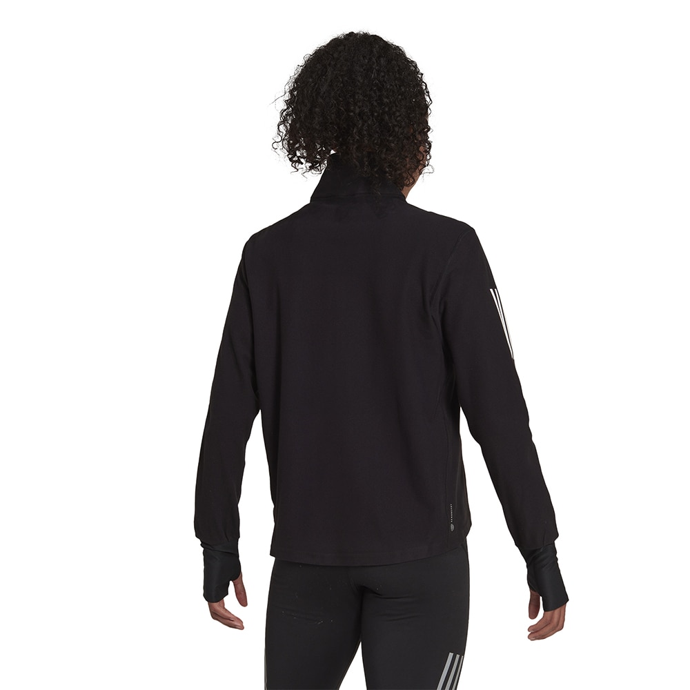 Adidas Own The Run Half-Zip Langermet Trøye Dame Sort 