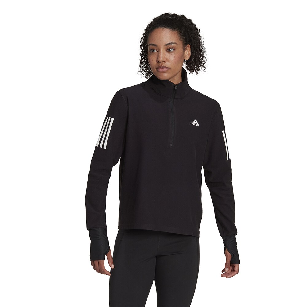 Adidas Own The Run Half-Zip Langermet Trøye Dame Sort 