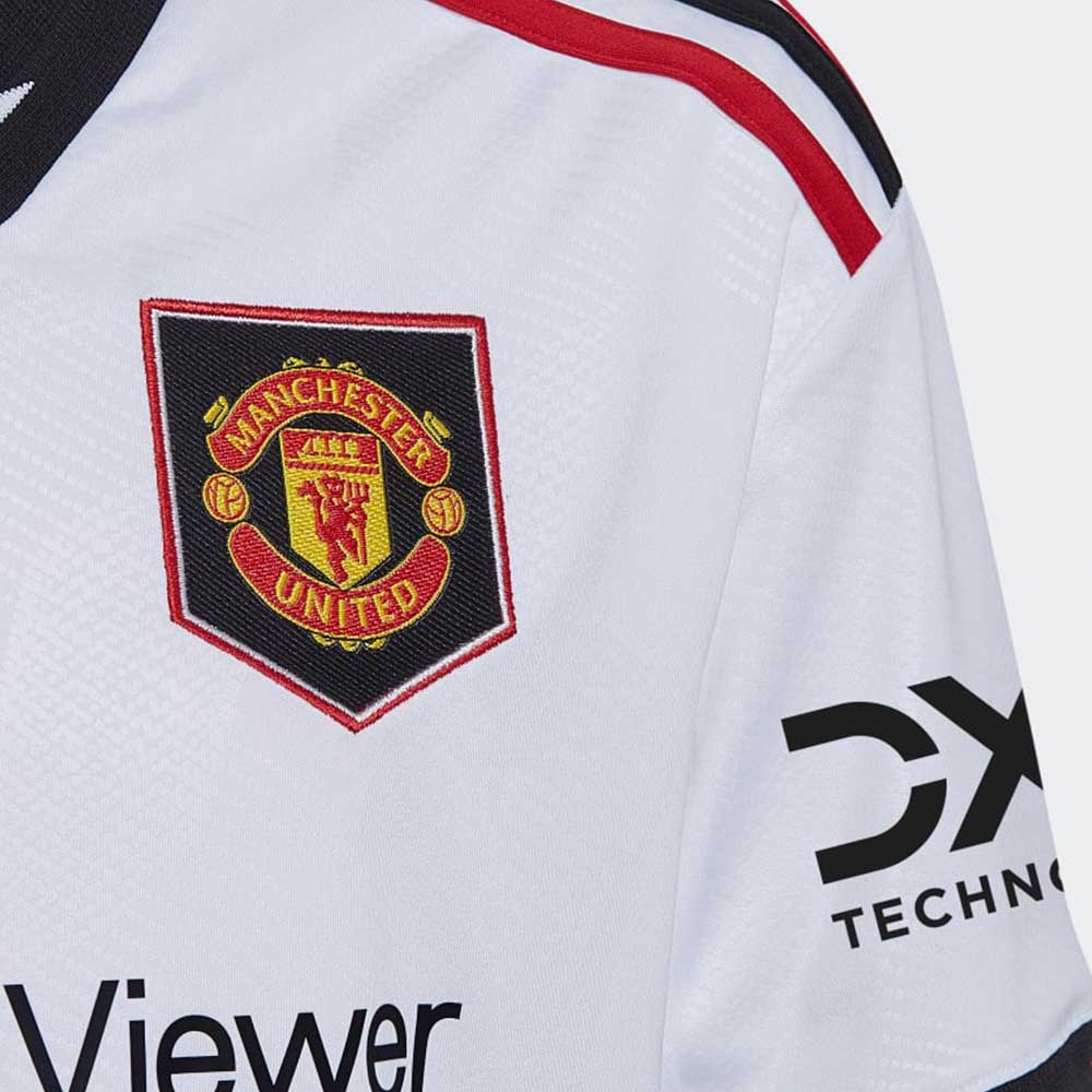 Adidas Manchester United Fotballdrakt 22/23 Borte Barn