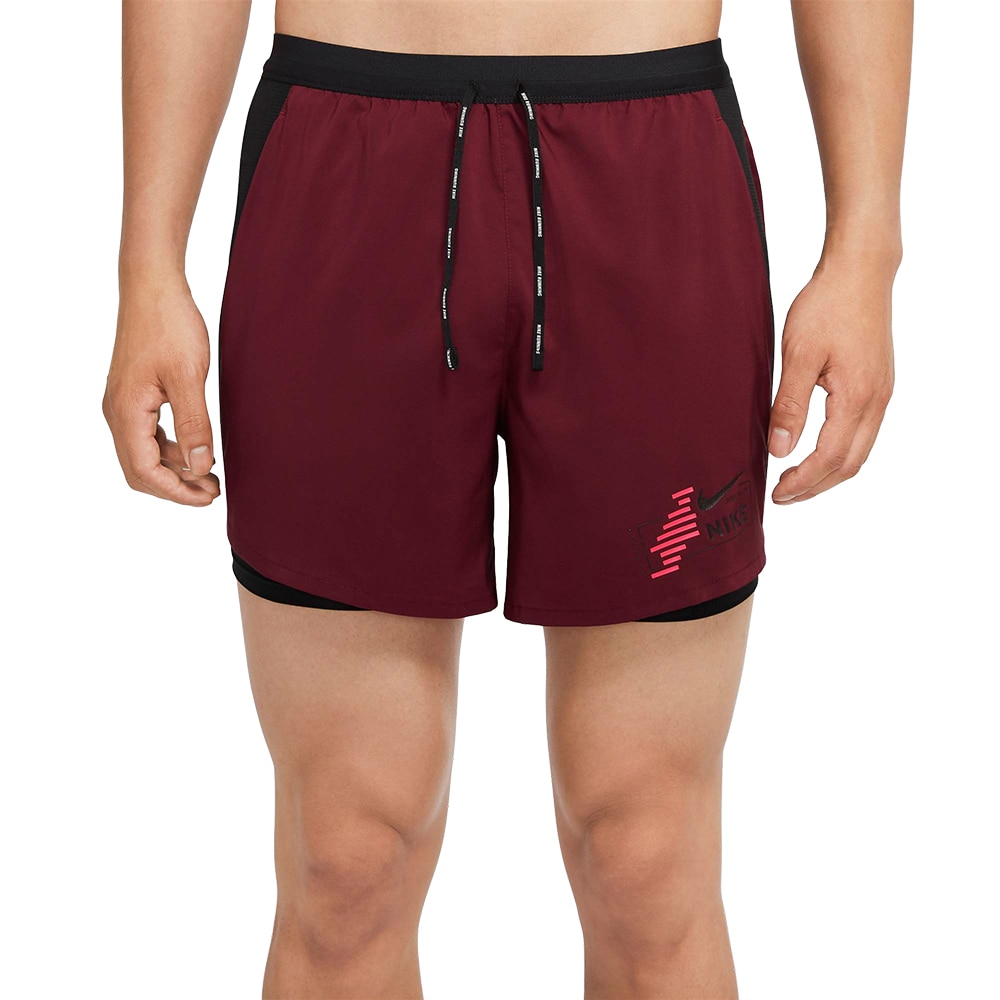 Nike Flex Stride 2in1 Hybrid GX Løpeshorts Herre Rød