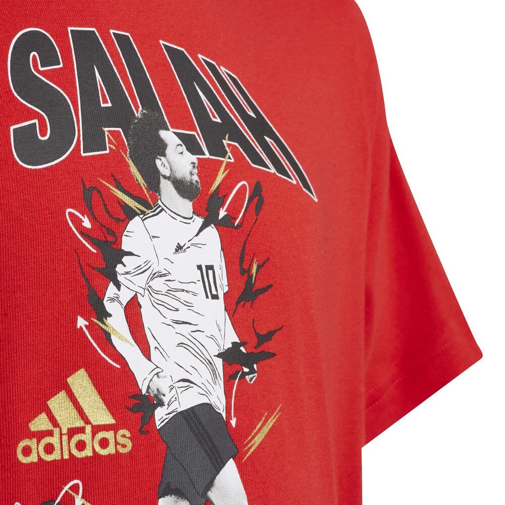 Adidas Salah T-skjorte Graphic Barn Rød