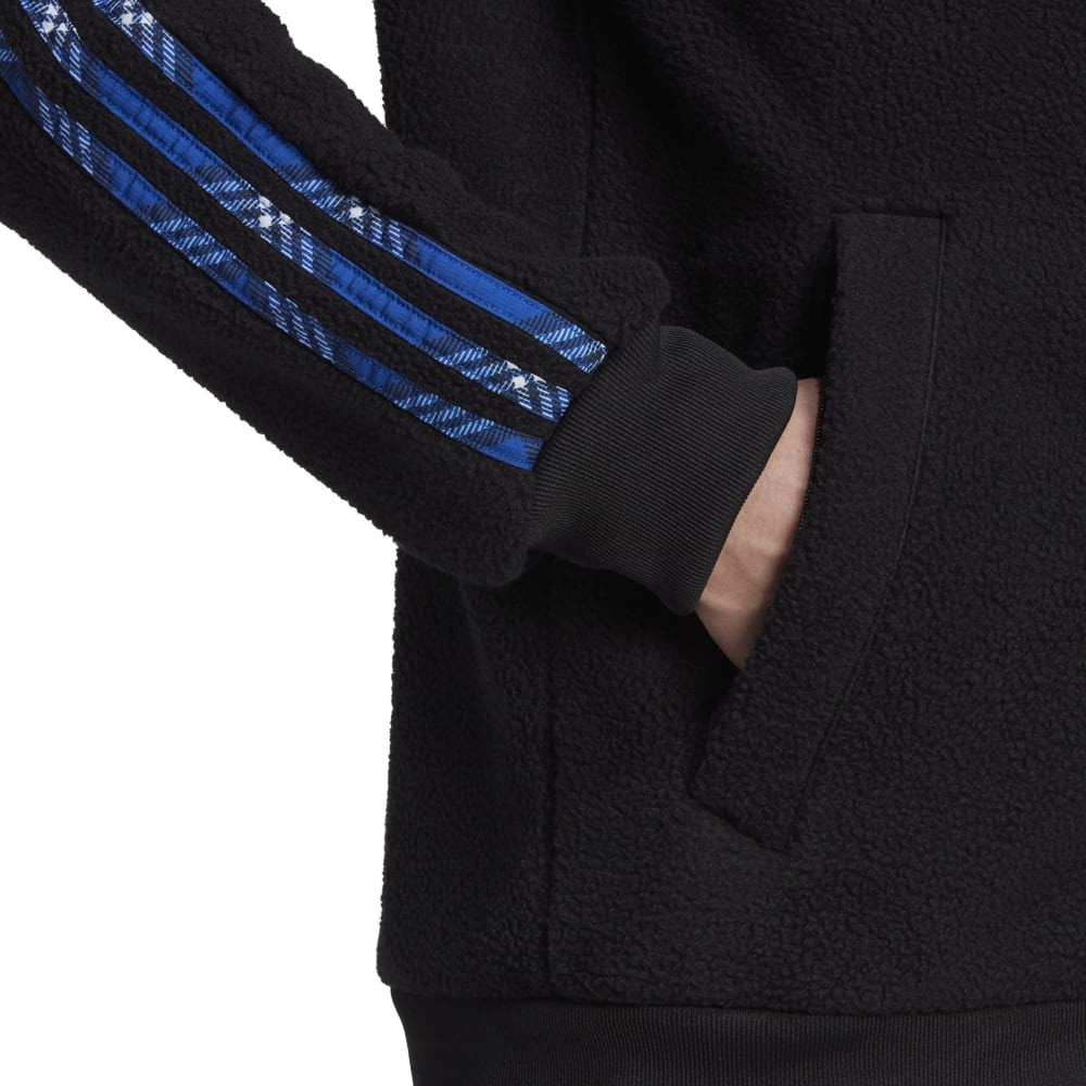 Adidas House Of Tiro Fleece Treningsjakke Sort/Blå