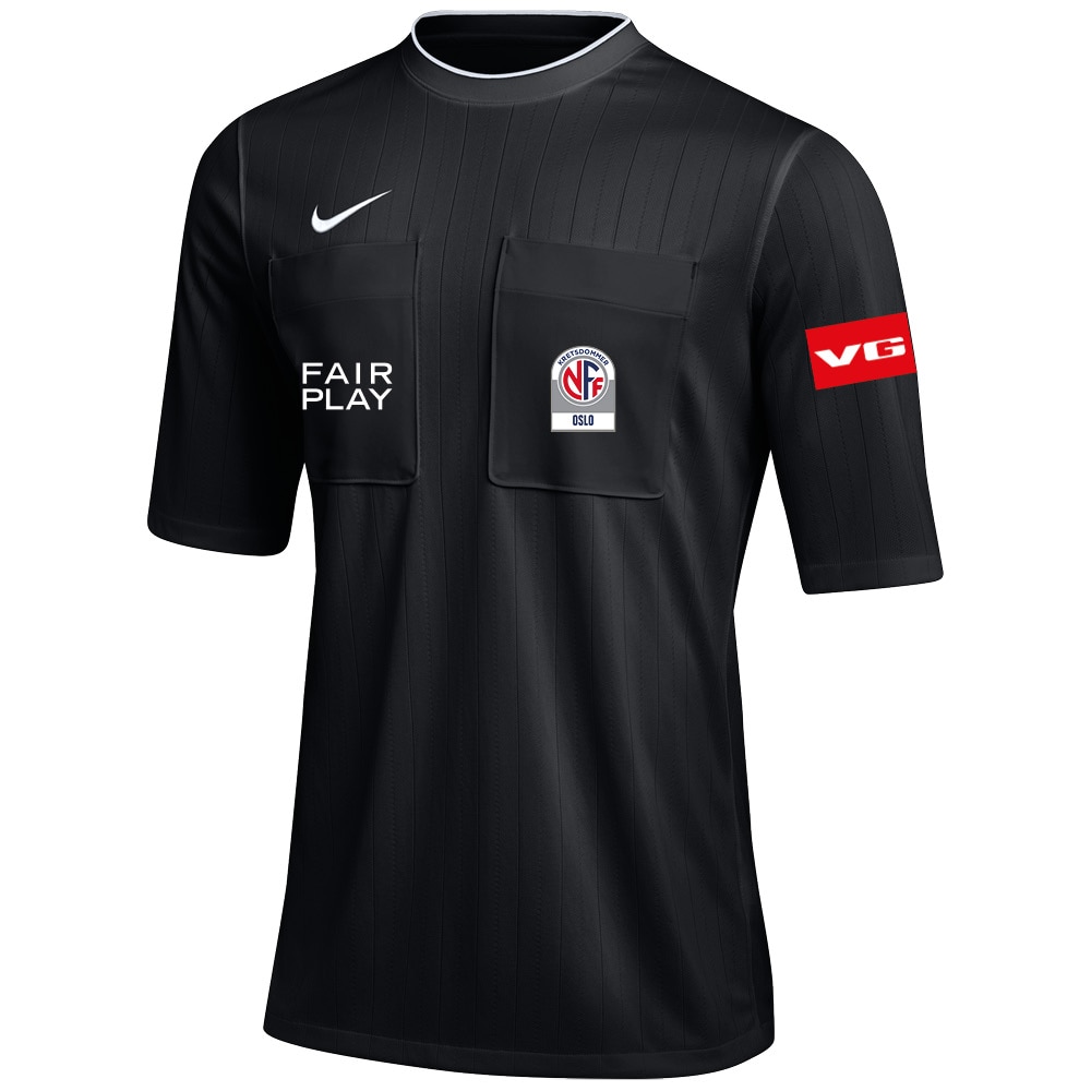 Nike Oslo Fotballkrets Dommer Kortermet Dommerdrakt II Sort