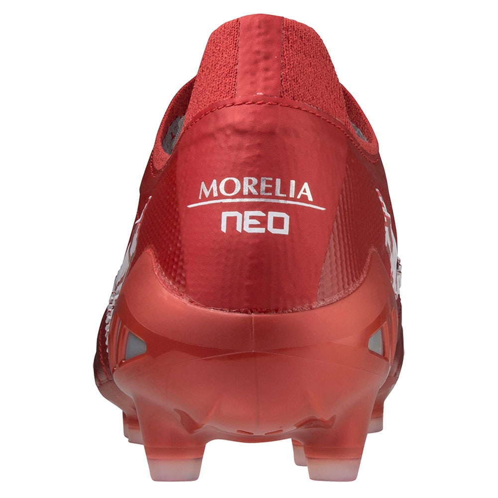 Mizuno Morelia Neo III Beta Made In Japan FG Fotballsko Passion Red