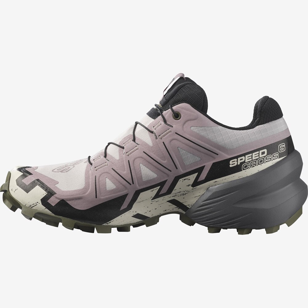 Salomon Speedcross 6 Gore-Tex Joggesko Dame Hvit/Rosa