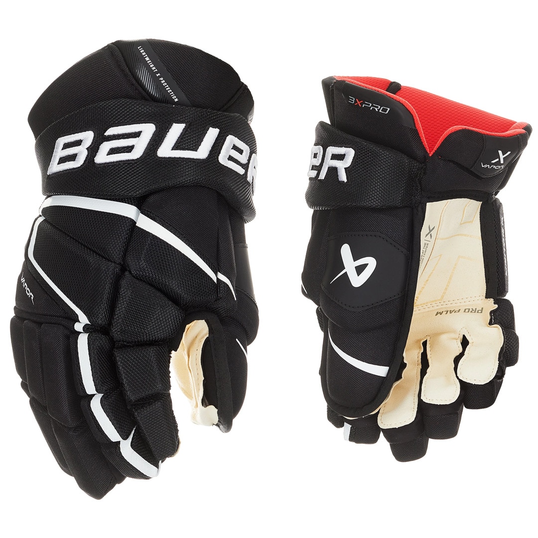 Bauer Vapor 3X Pro Int. Hockeyhanske Svart/Hvit