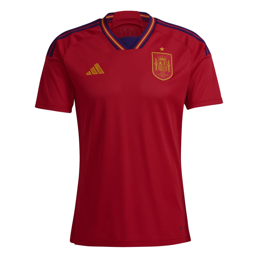 Adidas Spania Fotballdrakt VM 2022 Hjemme