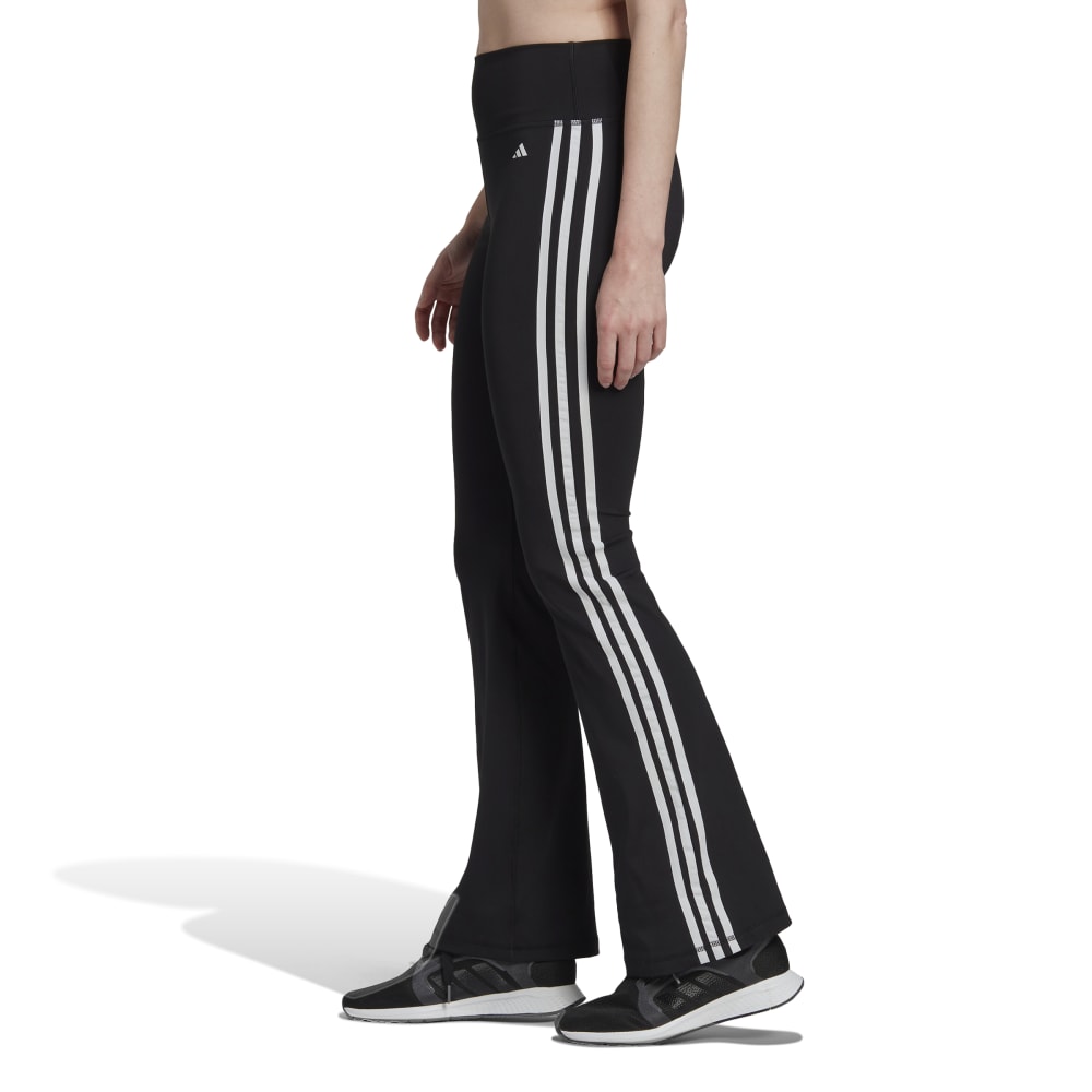 Adidas 3 Stripes Flared Leggings Dame Sort 