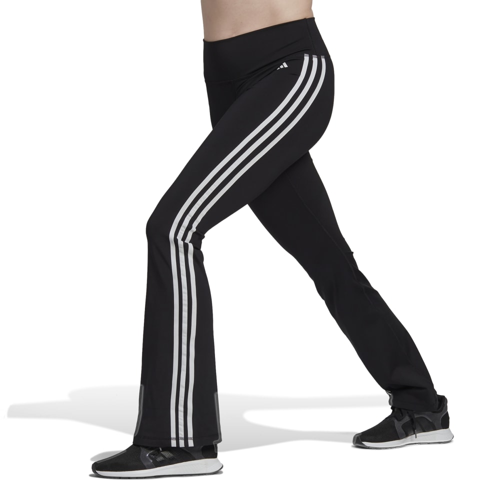 Adidas 3 Stripes Flared Leggings Dame Sort 