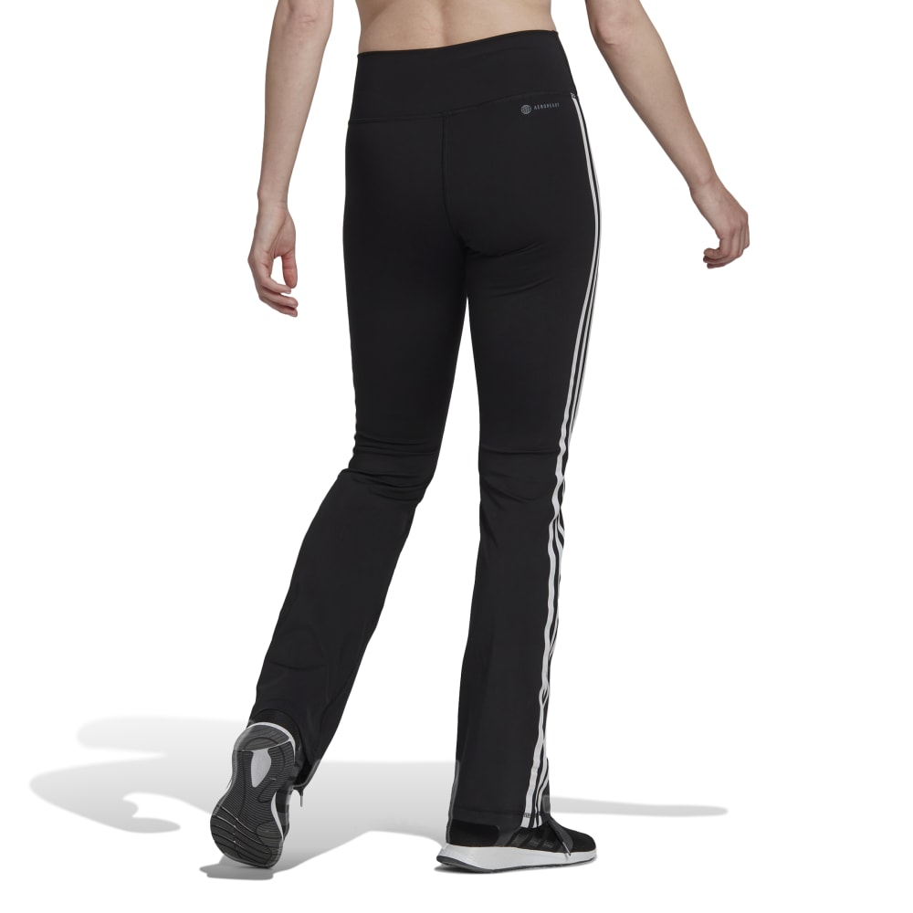 Adidas 3 Stripes Flared Leggings Dame Sort 