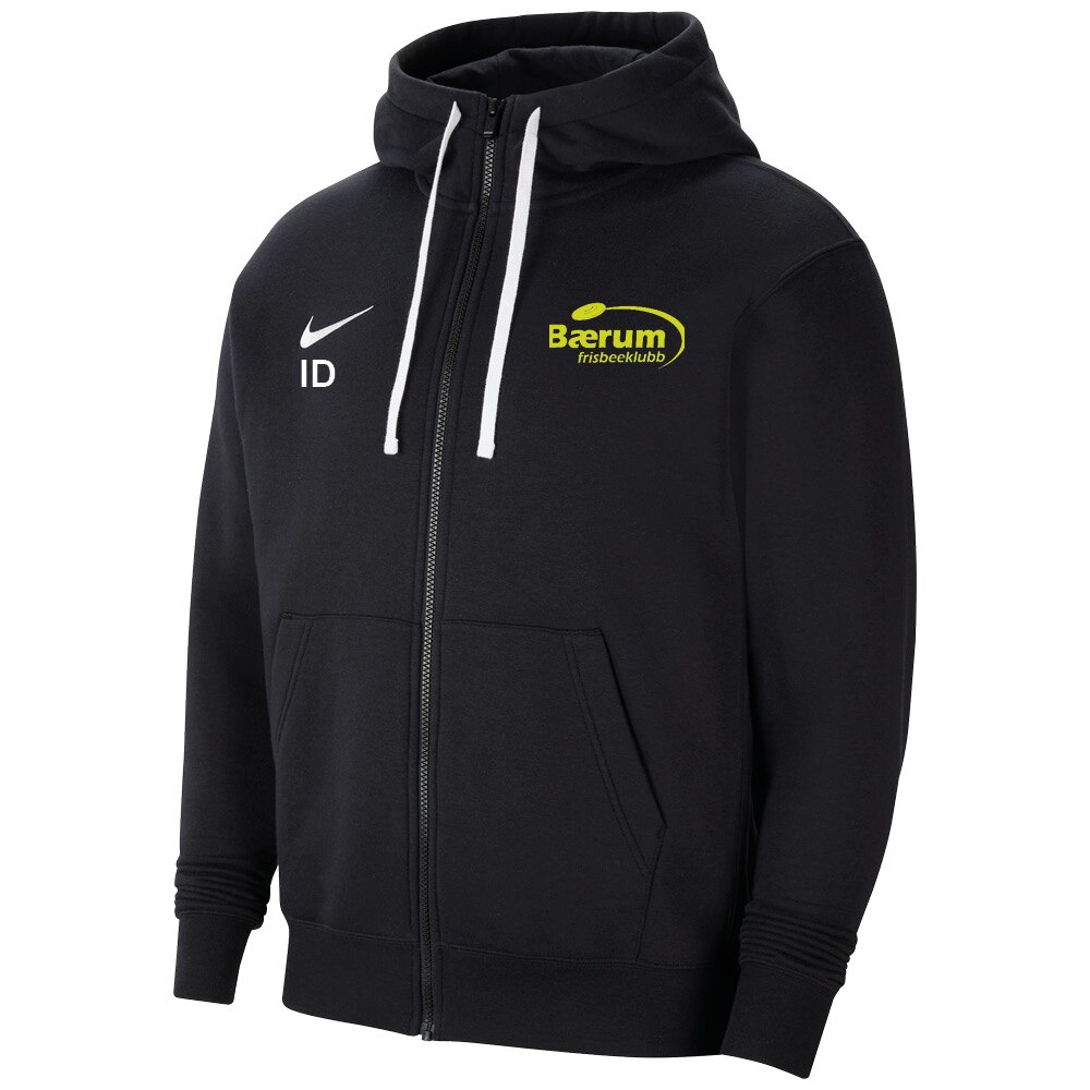 Nike Bærum Frisbeeklubb Full-Zip Hettegenser Sort