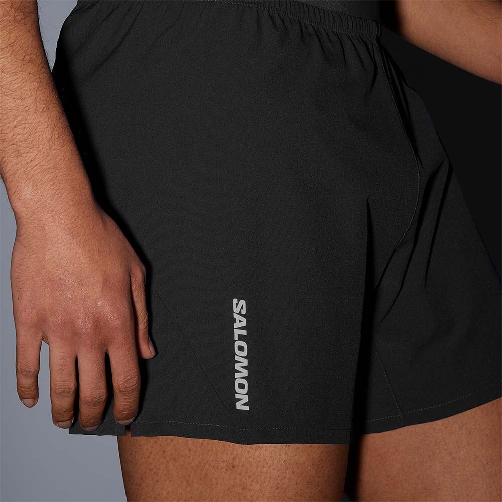 Salomon Cross 5" Løpeshorts Herre Sort 