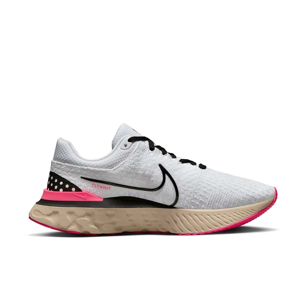 Nike React Infinity Run Flyknit 3 Joggesko Herre Hvit/Rosa 