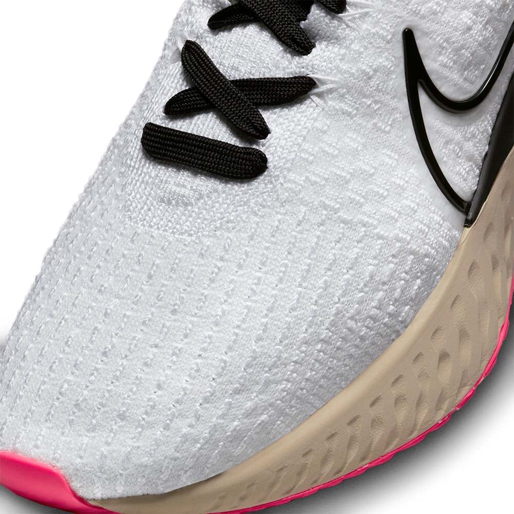 Nike React Infinity Run Flyknit 3 Joggesko Herre Hvit/Rosa 