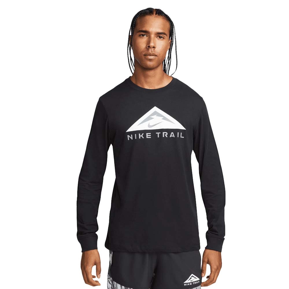 Nike Dri-Fit Trail Langermet Trøye Herre Sort 