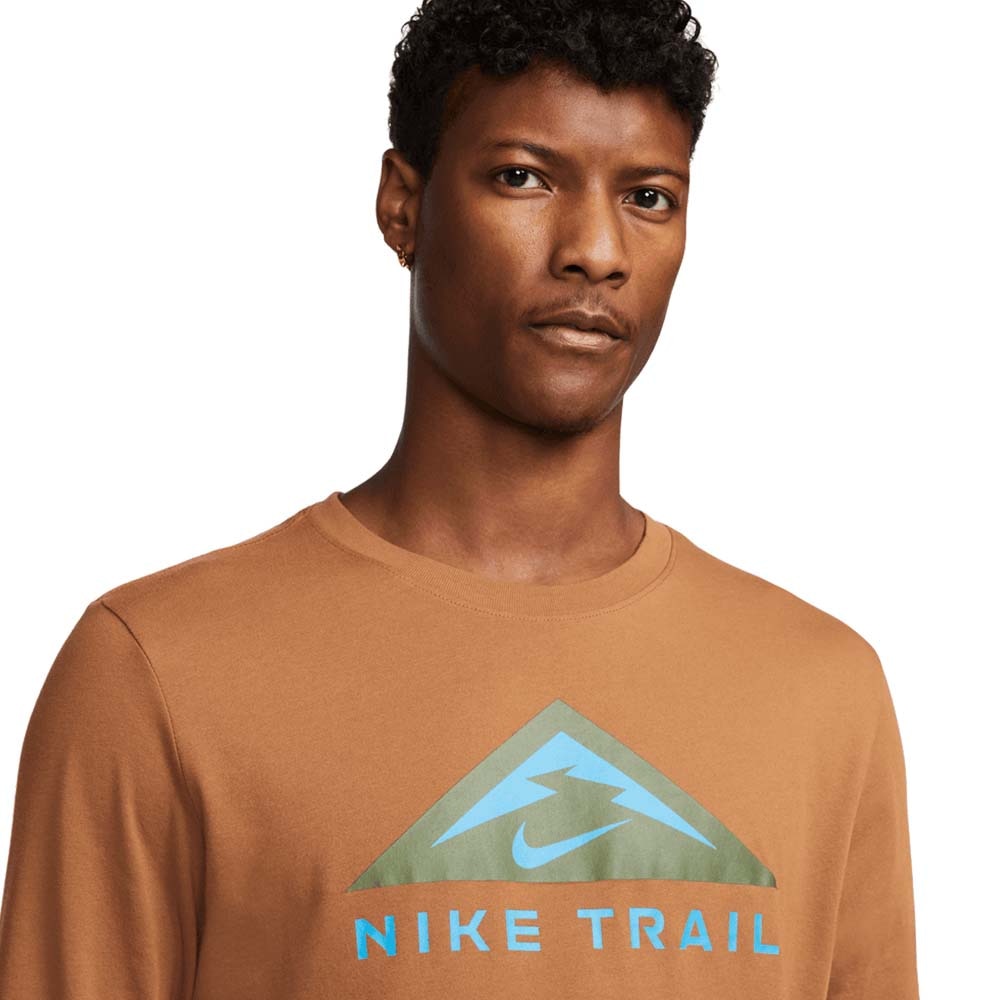 Nike Dri-Fit Trail Langermet Trøye Herre Oransje 
