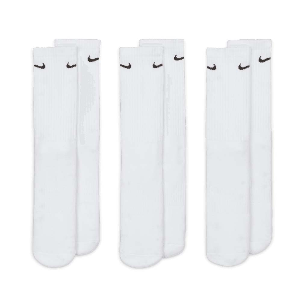 Nike Everyday Crew Sokker 3-Pack Hvit