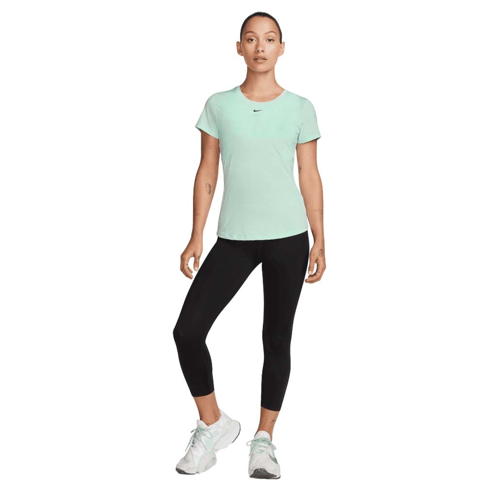 Nike Dri-Fit One Slim Kortermet Trøye Dame Turkis 