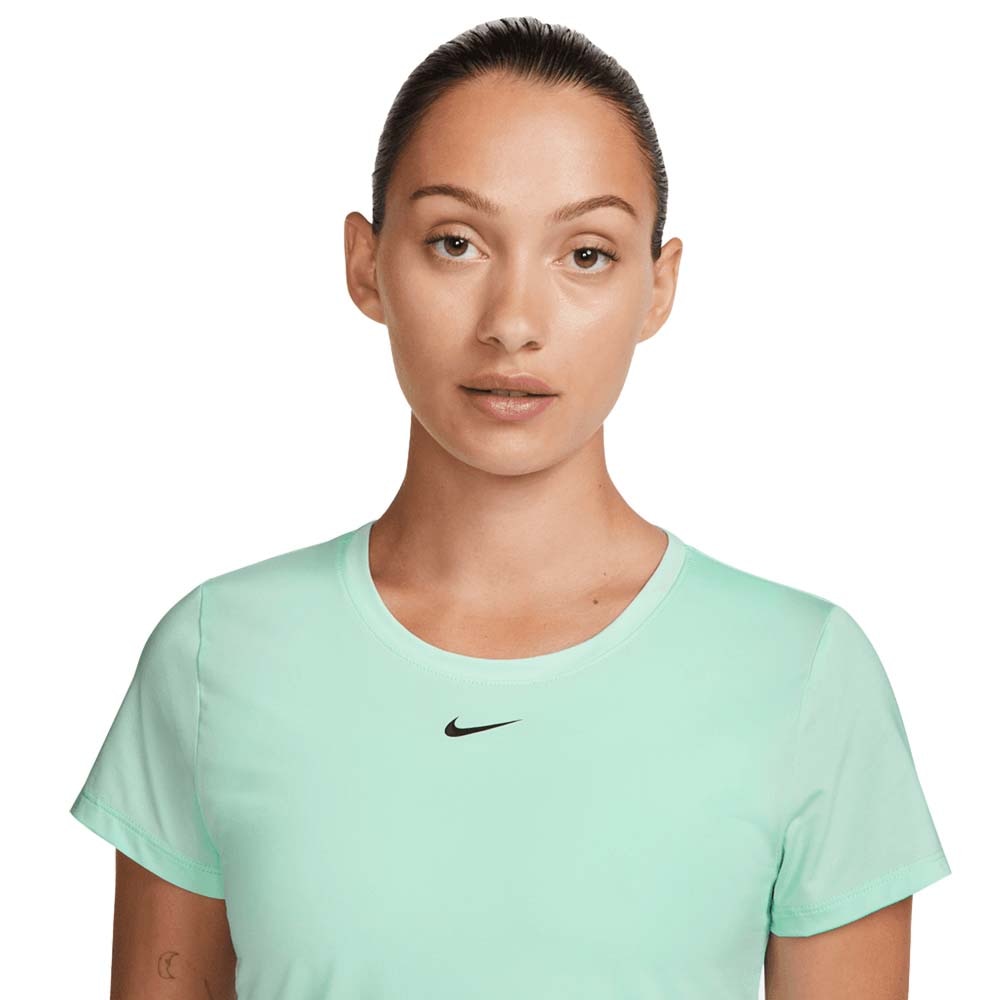 Nike Dri-Fit One Slim Kortermet Trøye Dame Turkis 