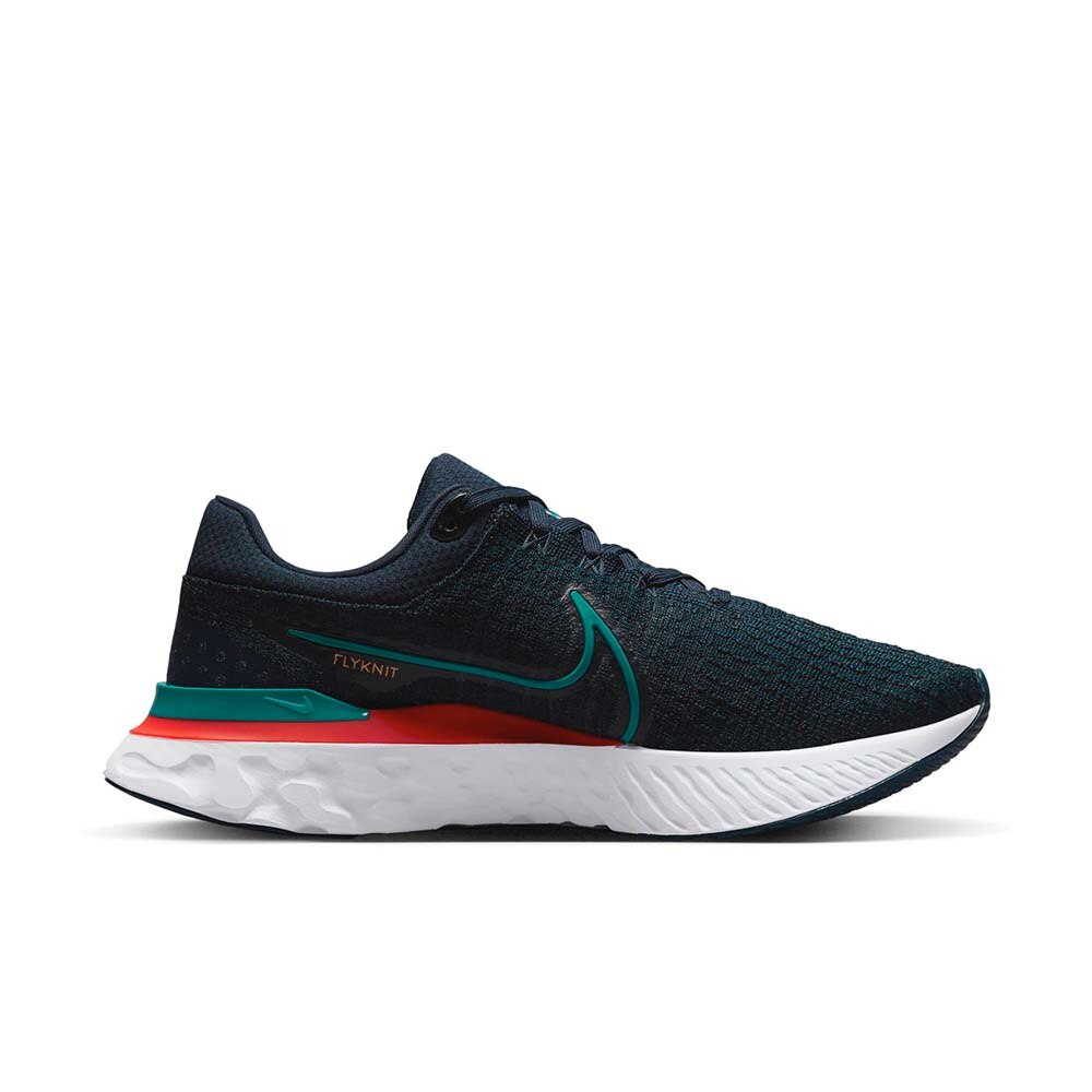 Nike React Infinity Run Flyknit 3 Joggesko Herre Marine/Turkis 