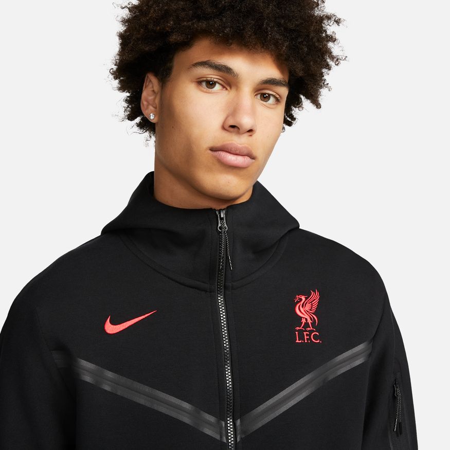 Nike Liverpool FC Tech Fleece Fritidsgenser 22/23 Sort