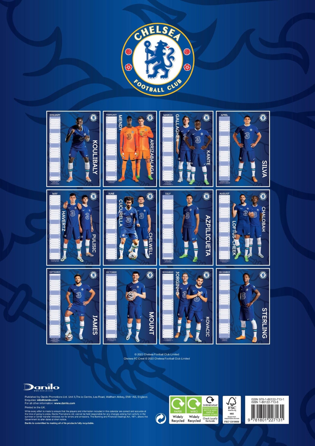 Official Product Chelsea Kalender 2023