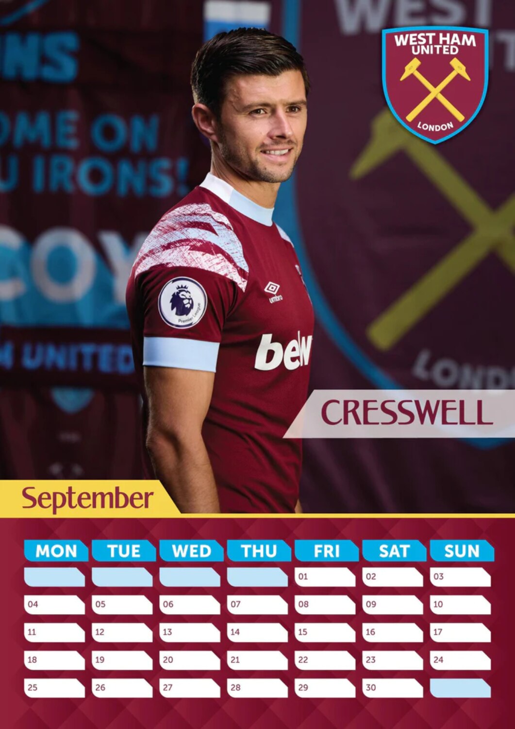 Official Product West Ham Kalender 2023