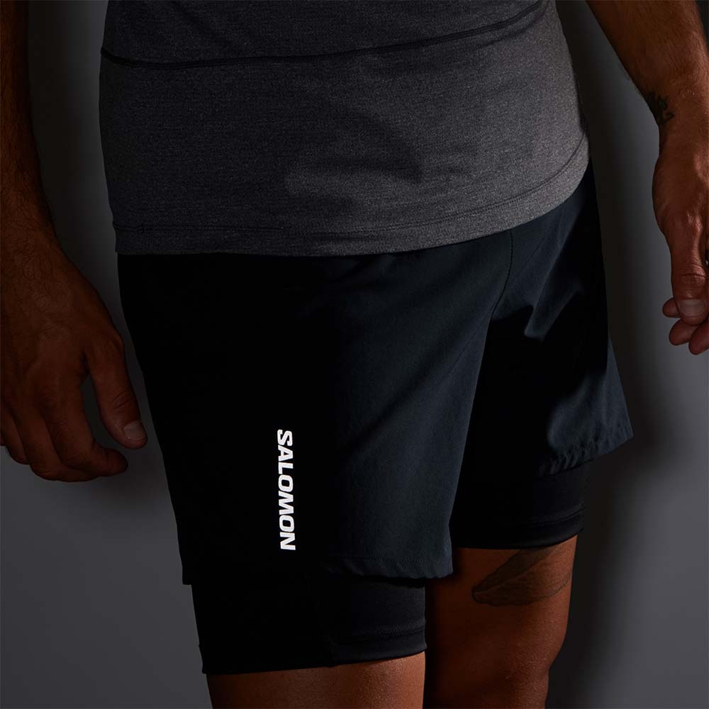 Salomon Cross TW Shorts Herre Sort 