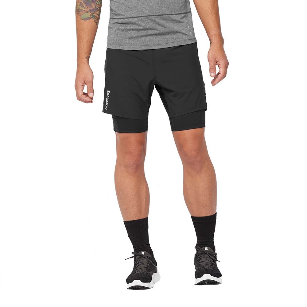 Salomon Cross TW Shorts Herre Sort 