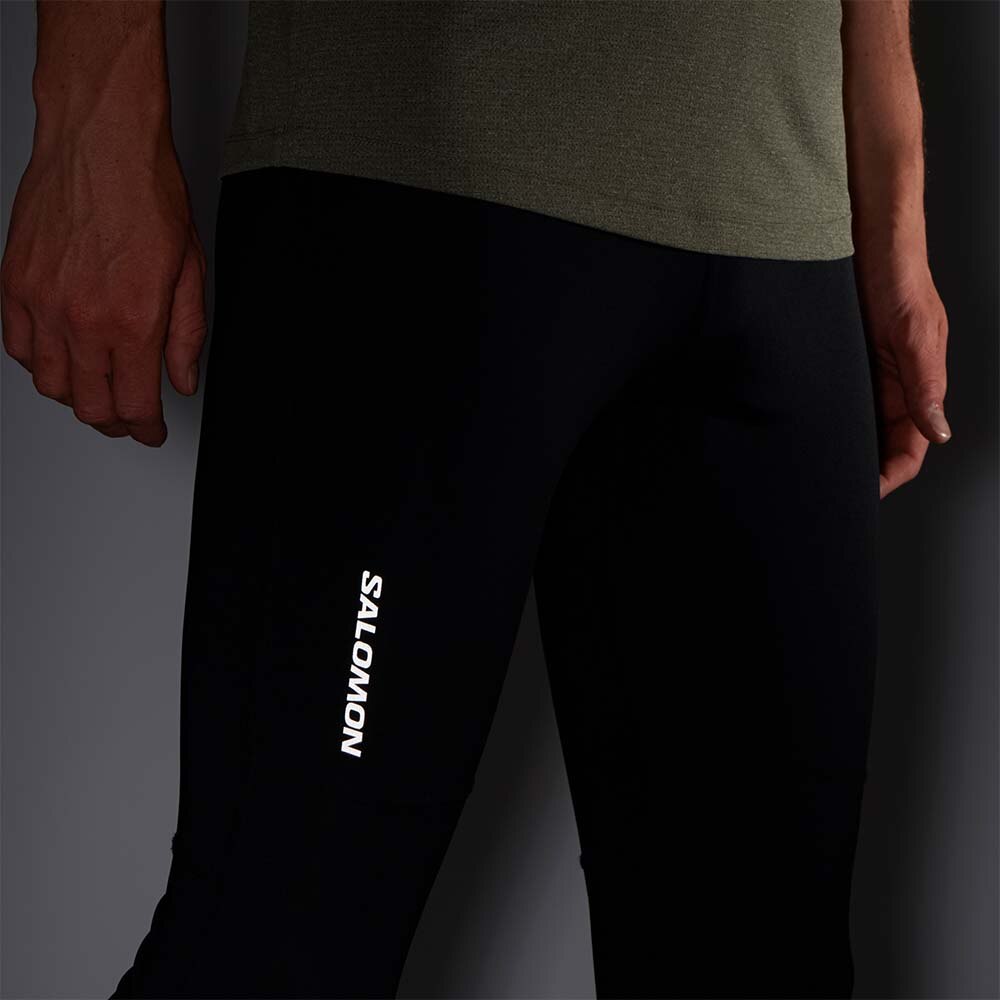 Salomon Cross Run Tights Herre Sort 