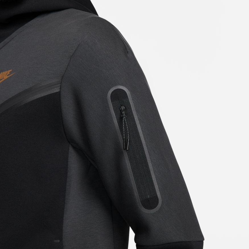 Nike Tech Fleece FullZip Hettegenser Sort/Grå