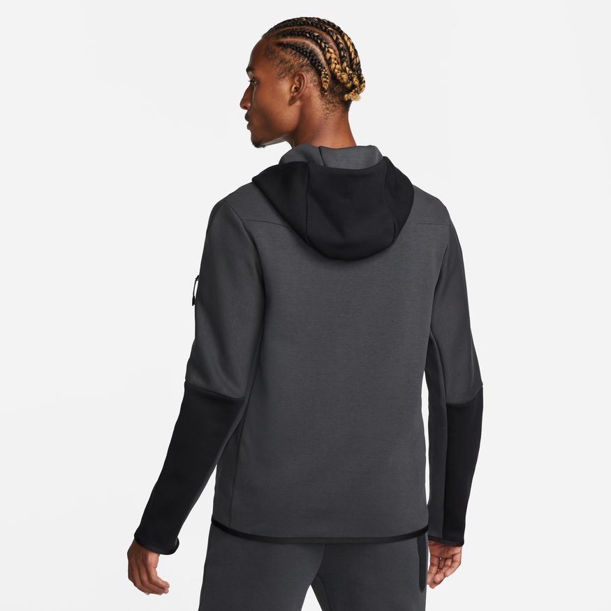 Nike Tech Fleece FullZip Hettegenser Sort/Grå