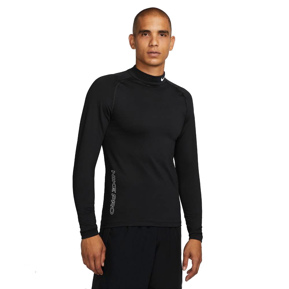 Nike Pro Warm Baselayer Langermet Sort