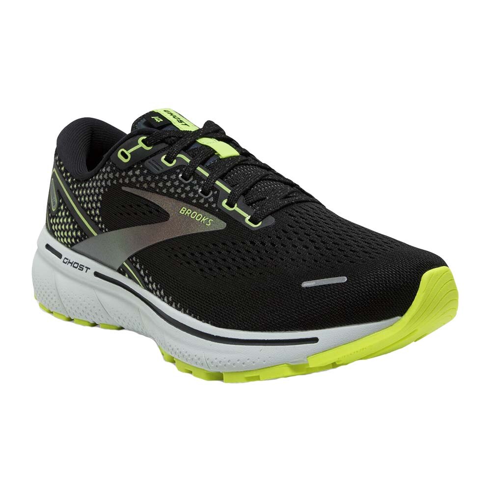 Brooks Ghost 14 Joggesko Dame Sort/Volt 