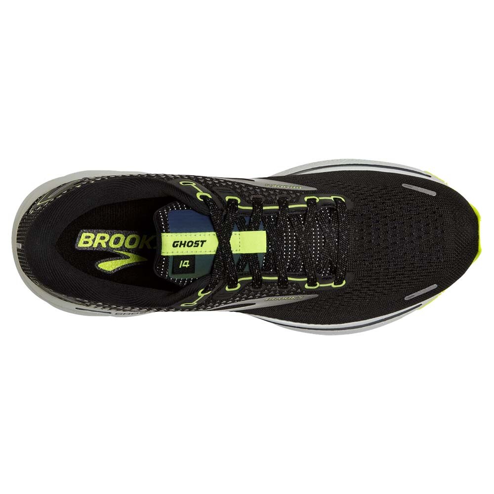 Brooks Ghost 14 Joggesko Dame Sort/Volt 