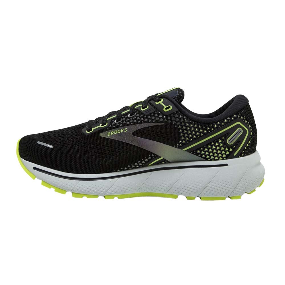 Brooks Ghost 14 Joggesko Dame Sort/Volt 