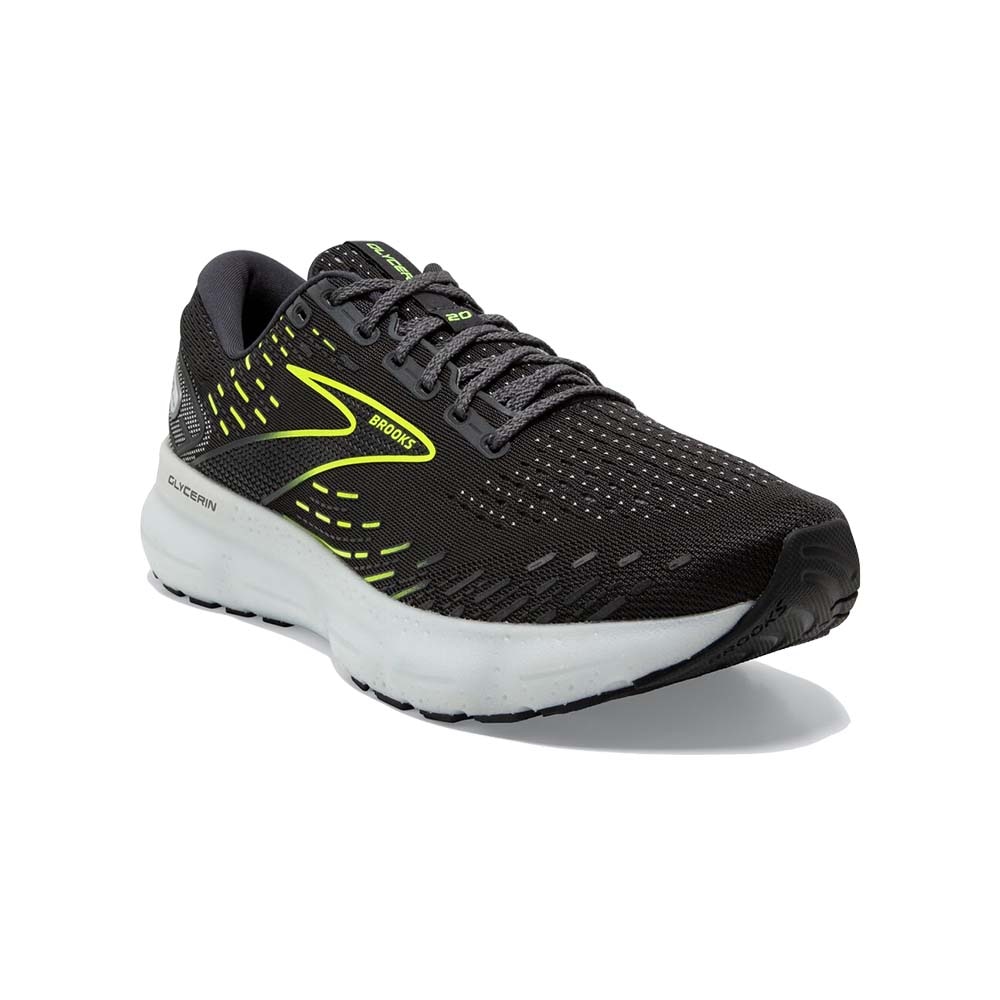 Brooks Glycerin 20 Joggesko Dame Sort/Volt 