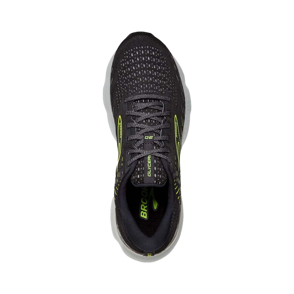 Brooks Glycerin 20 Joggesko Dame Sort/Volt 