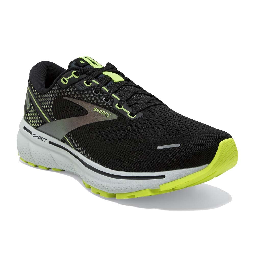 Brooks Ghost 14 Joggesko Herre Sort/Gul