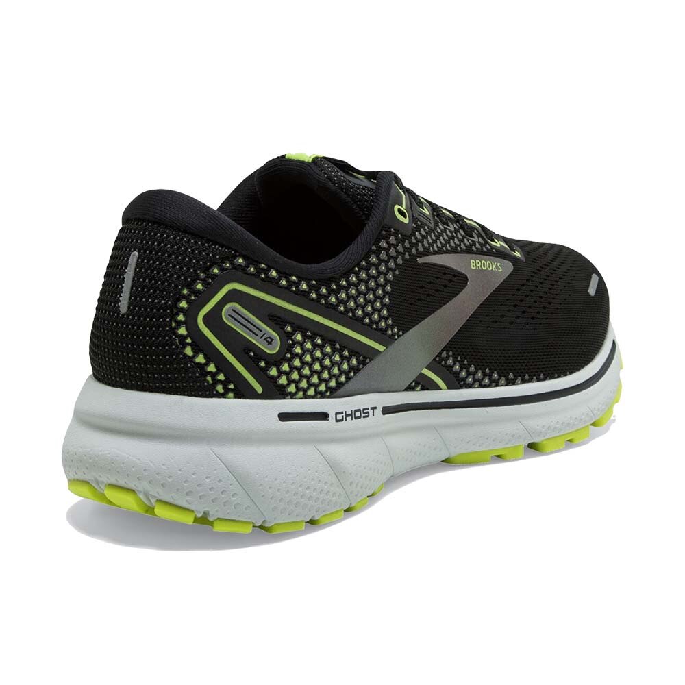 Brooks Ghost 14 Joggesko Herre Sort/Gul