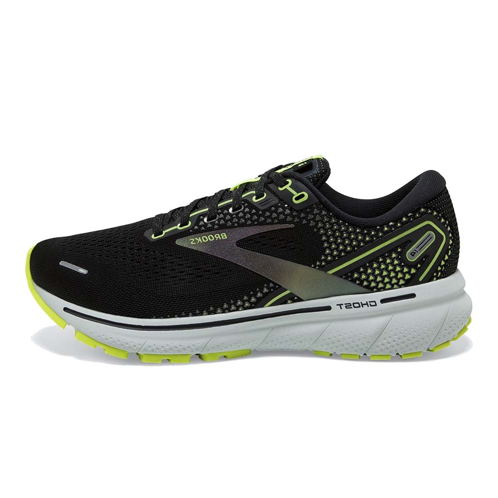 Brooks Ghost 14 Joggesko Herre Sort/Gul