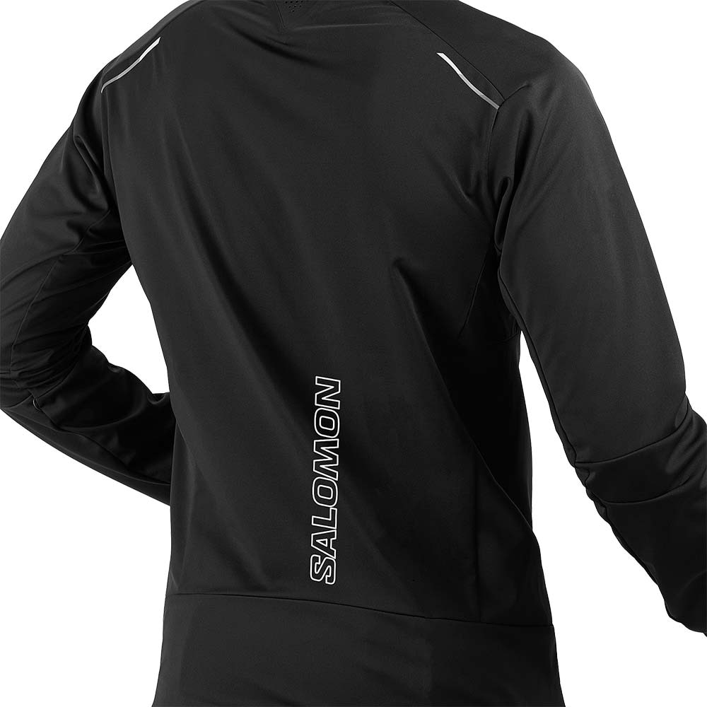 Salomon GORE-TEX Infinitum Windstopper Pro Løpejakke Herre Sort 