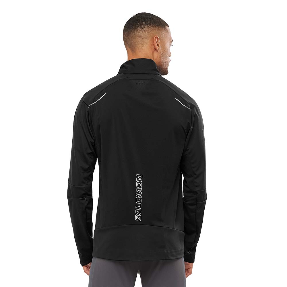 Salomon GORE-TEX Infinitum Windstopper Pro Løpejakke Herre Sort 