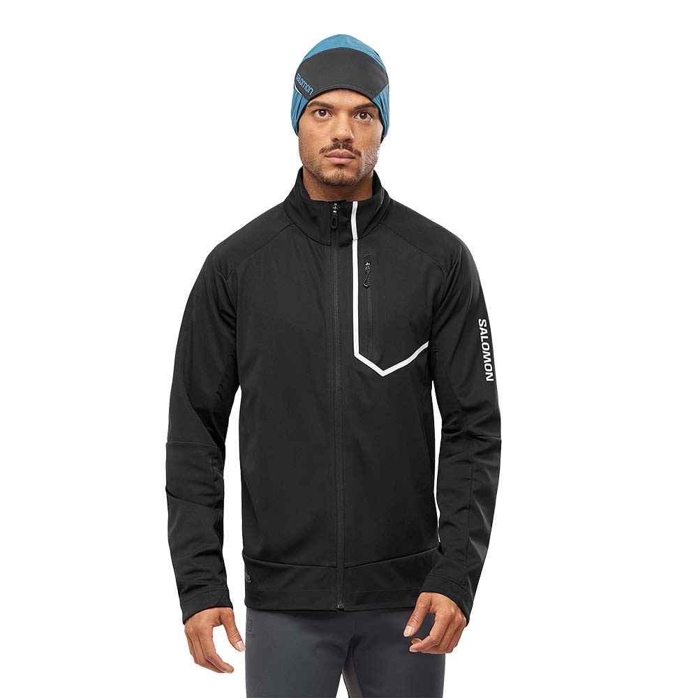 Salomon GORE-TEX Infinitum Windstopper Pro Løpejakke Herre Sort 