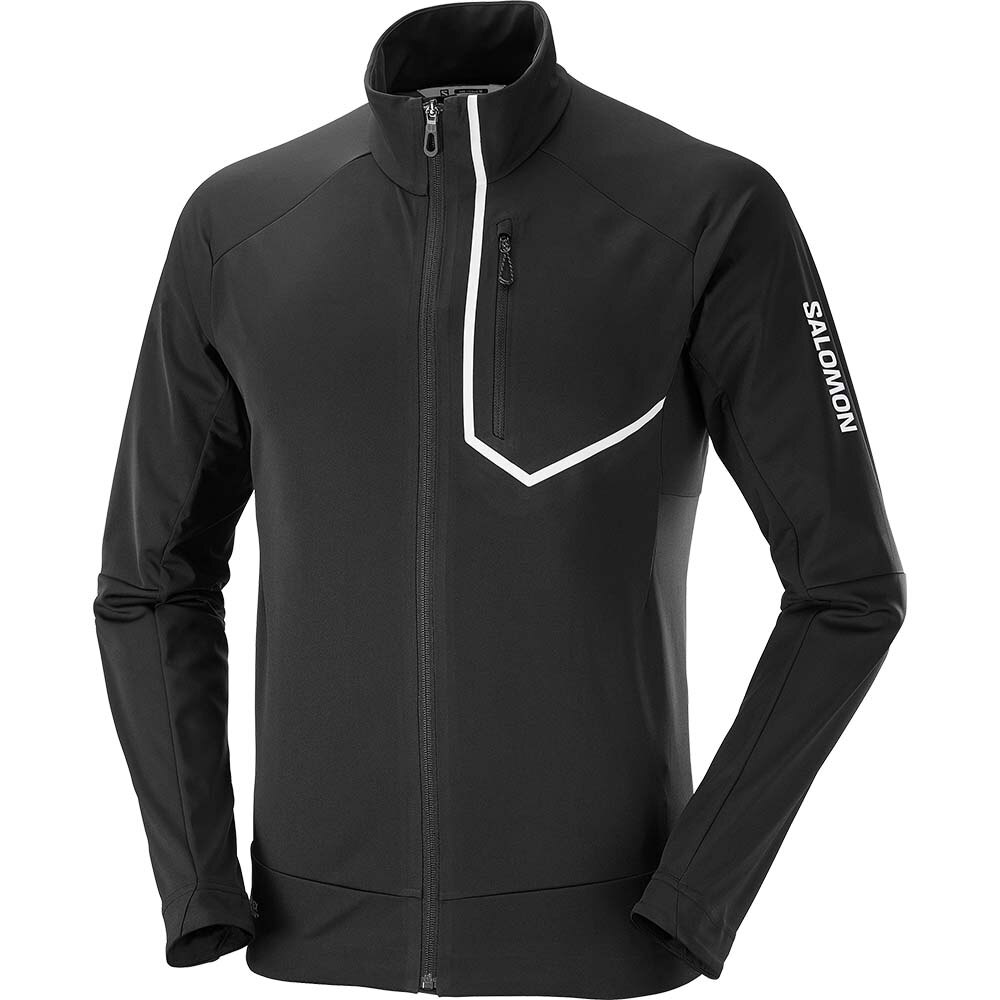 Salomon GORE-TEX Infinitum Windstopper Pro Løpejakke Herre Sort 